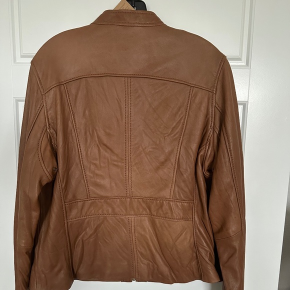 NWT Michael Kors Leather Jacket - Picture 3 of 4